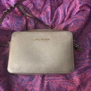 Michael Kors Gold Large Crossbody Purse